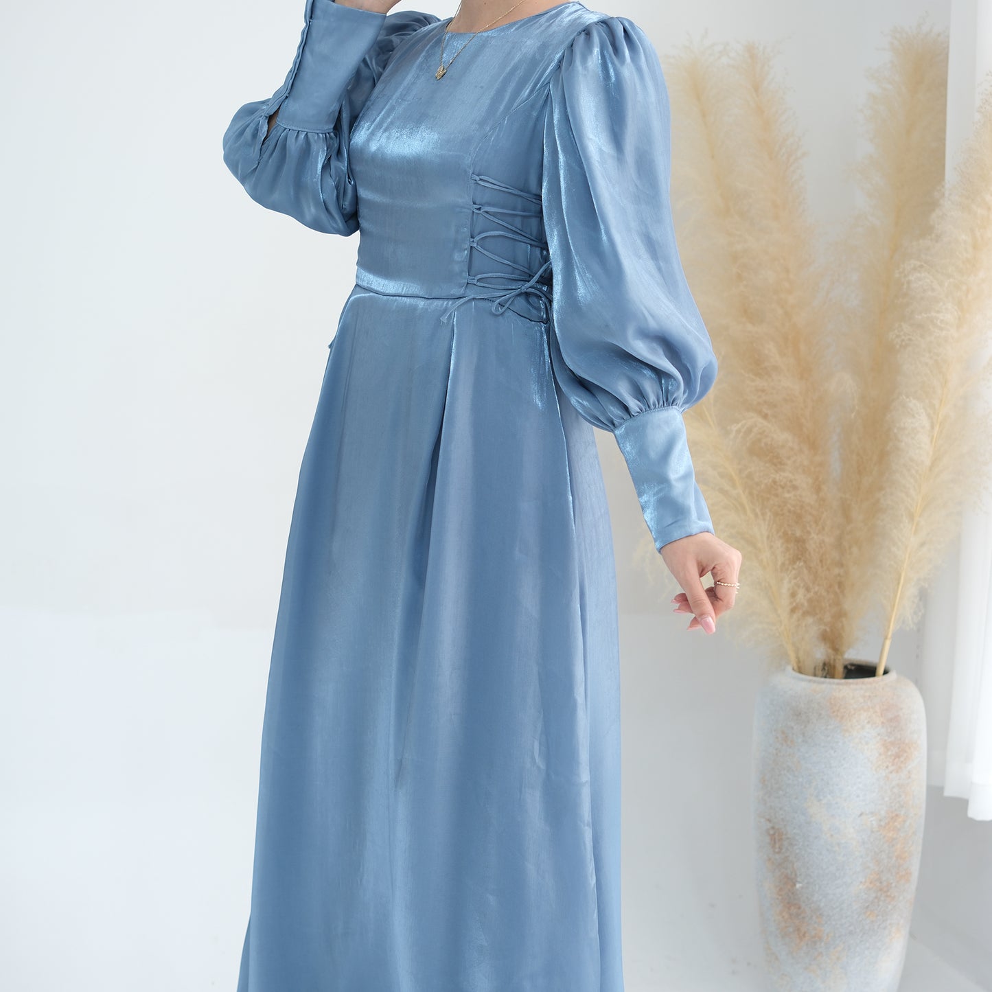 Luxe Blue Maxi Dress
