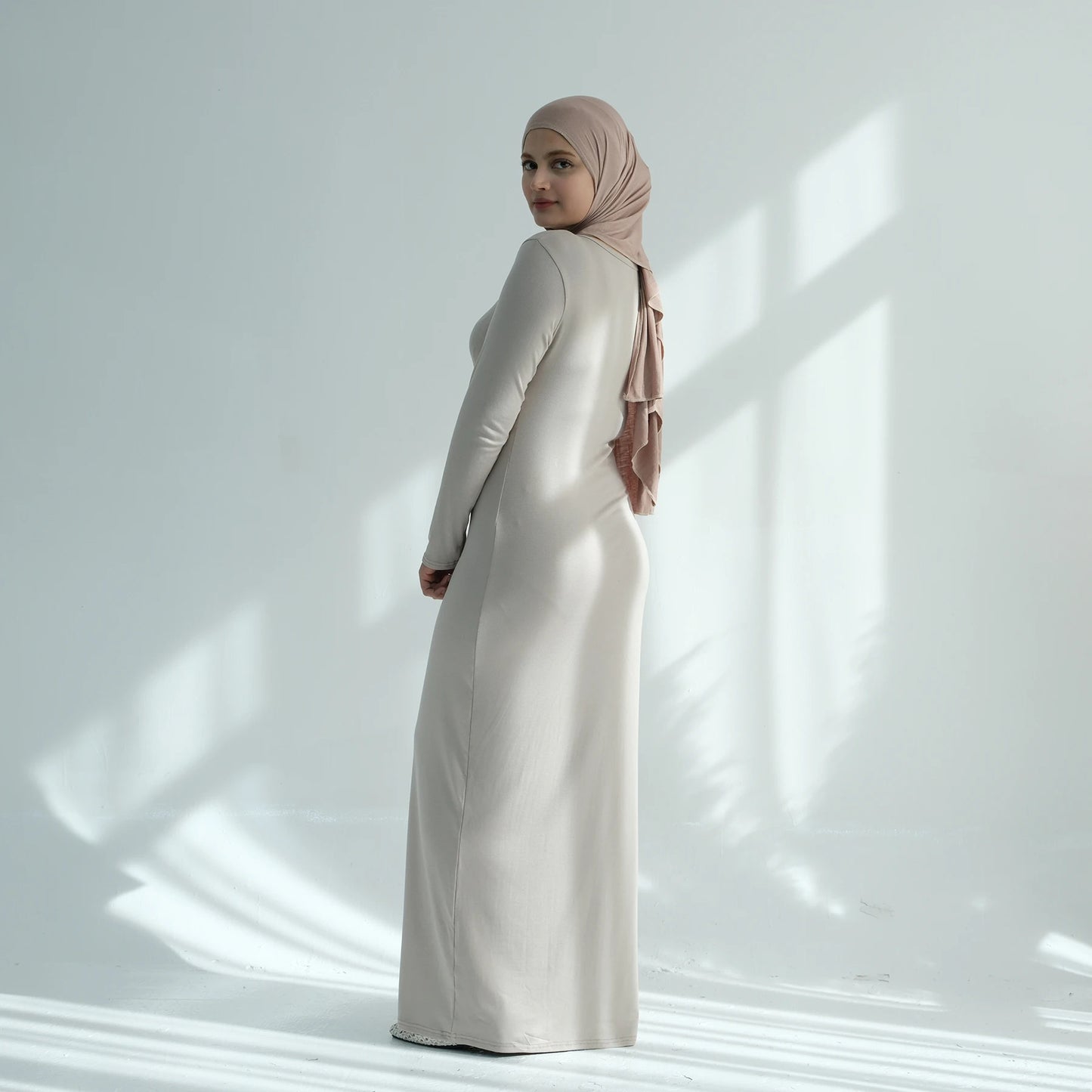 Soft Jersey Maxi Abaya Dress