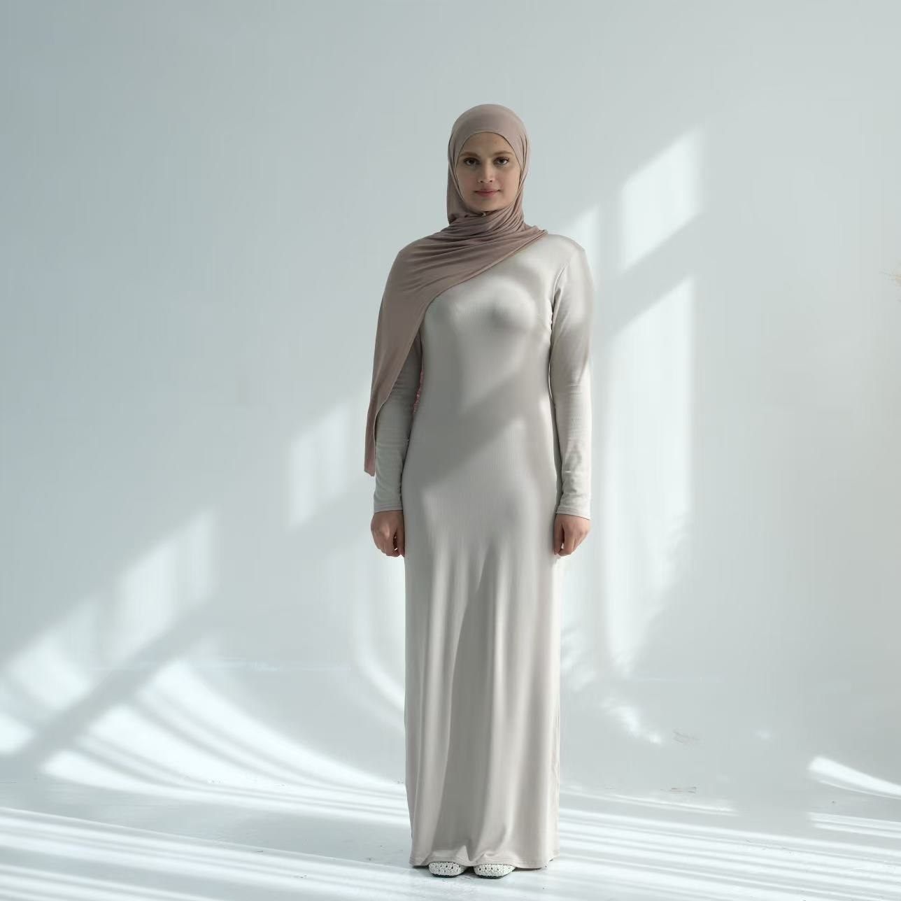 Soft Jersey Maxi Abaya Dress