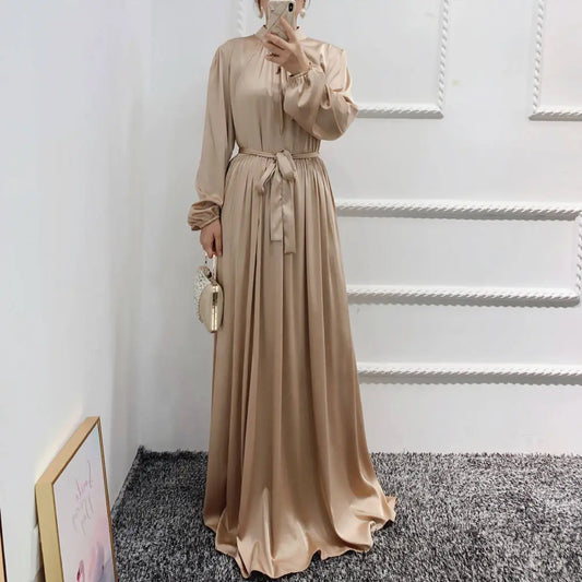 Satin Luxury Maxi Modest Dress | Maxi Abaya Canada