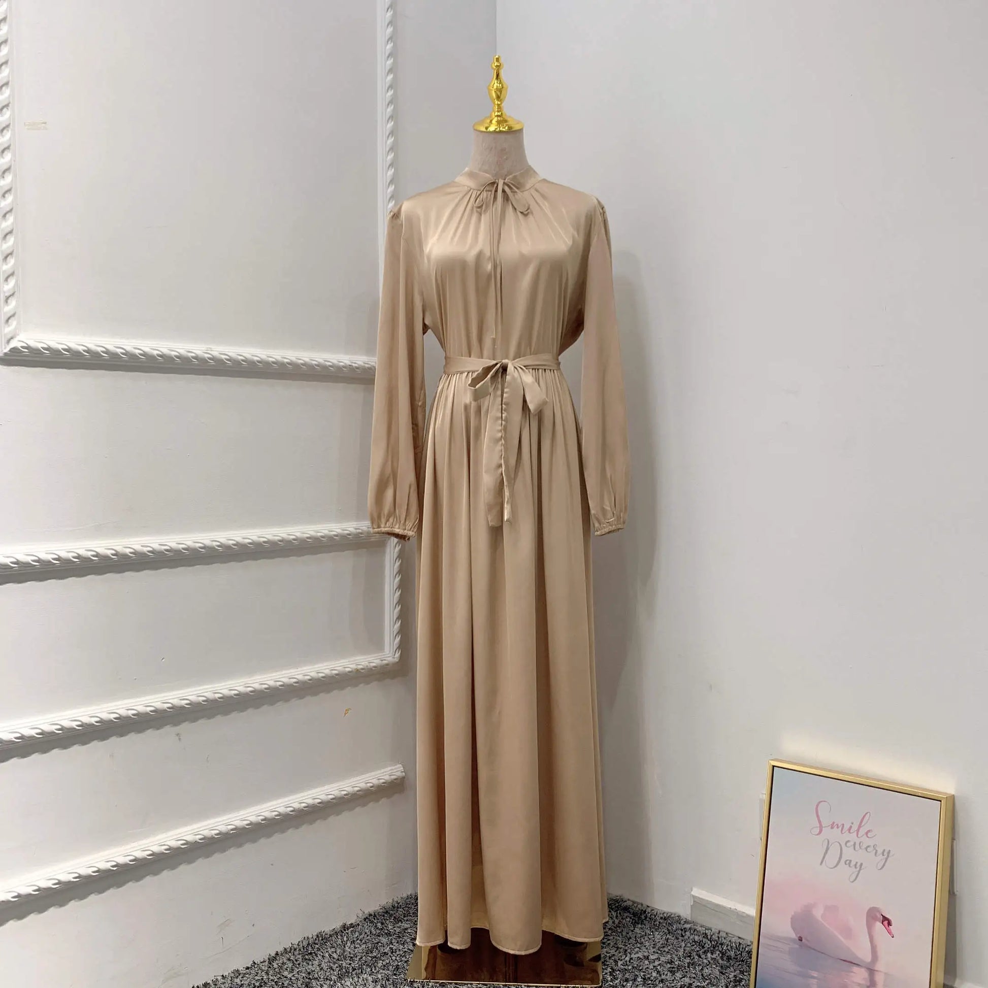 Satin Luxury Maxi Modest Dress | Maxi Abaya Canada