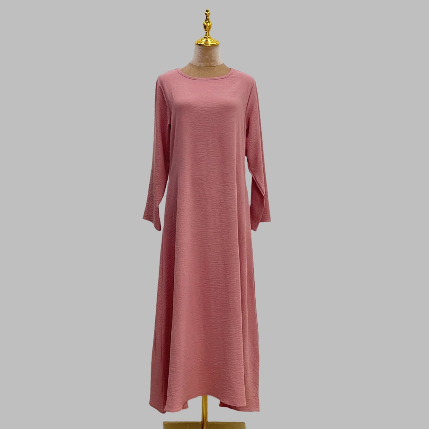 Simple Abaya - Long Modest Abaya Dress | Pink