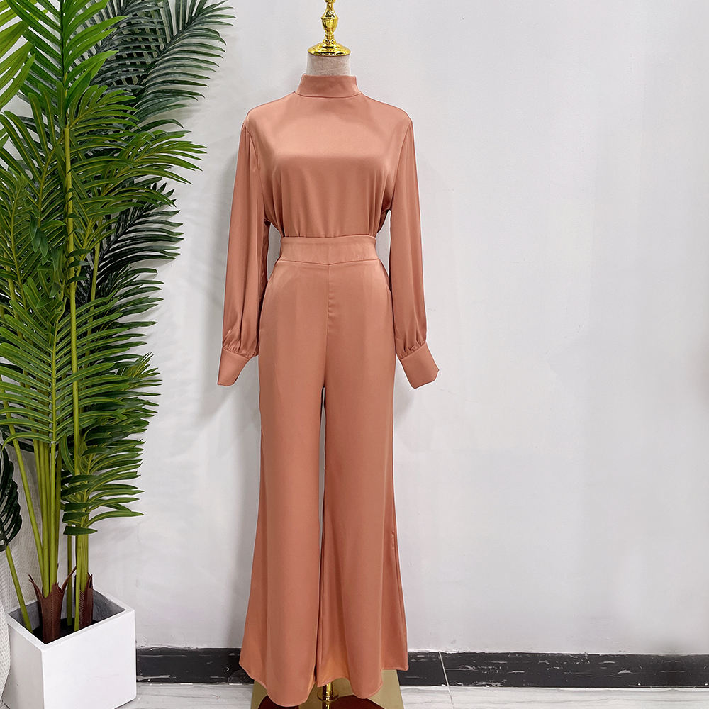 Satin Two-Piece Modest Set | Modest Dress Set Canada