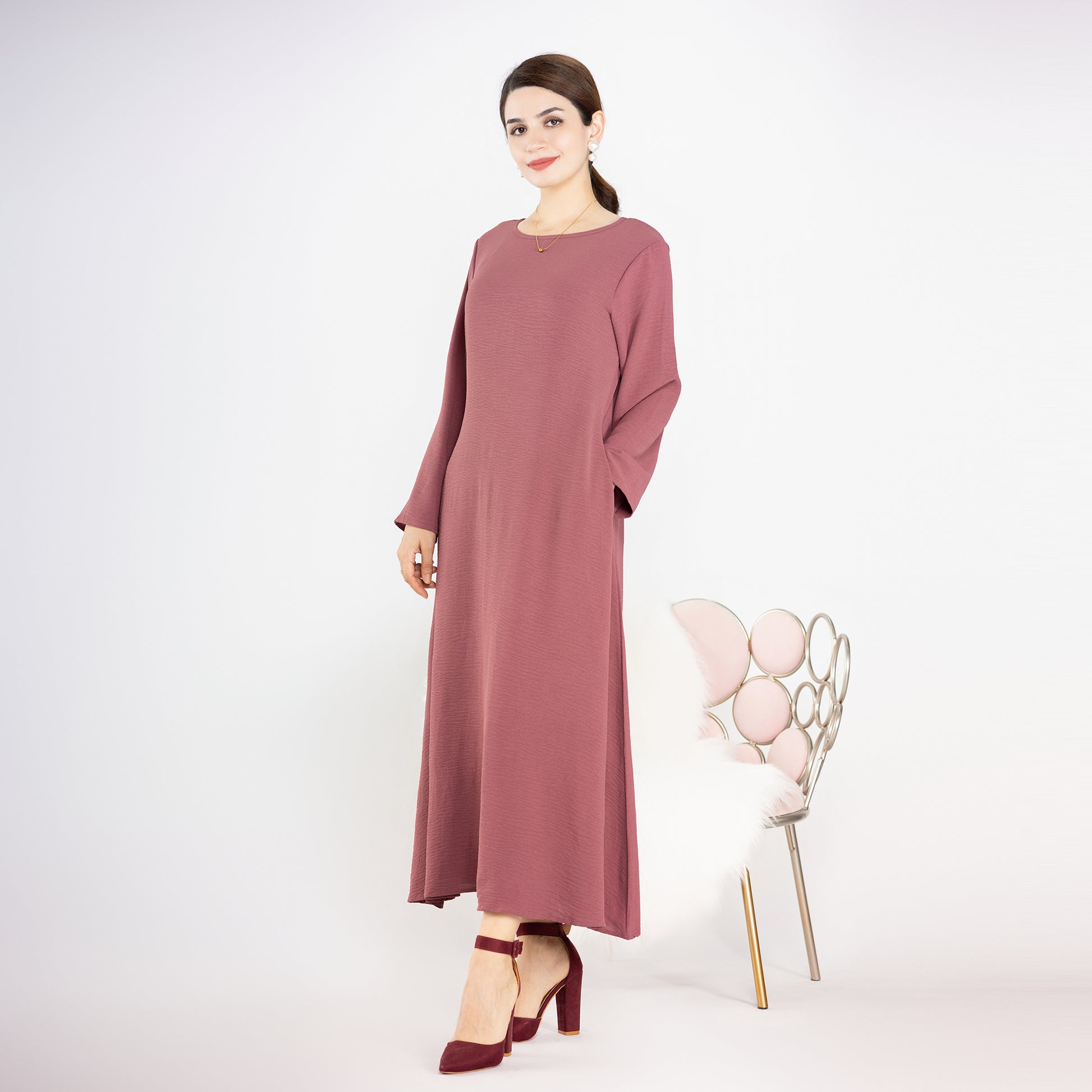 Simple Abaya - Long Modest Dress - Abaya Dress in Canada